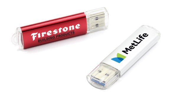 CL225: Slim Classic Aluminum & Plastic USB Drive - Image 5