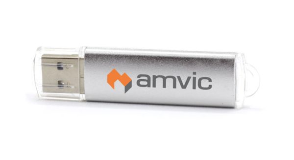 CL225: Slim Classic Aluminum & Plastic USB Drive - Image 2