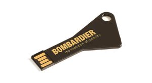 KEY302: Polished Key-Shaped USB Drive